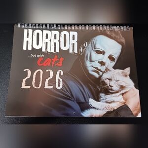 2026 Calendar Horror Icons w Cats (NEW)